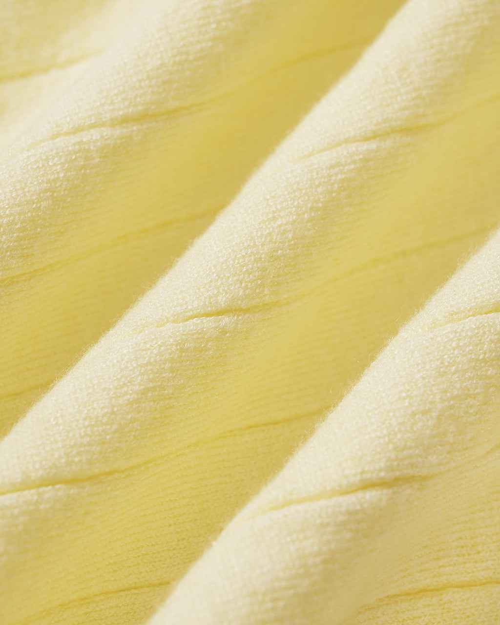 Yellow Textured Slip Sweater Midi Dress