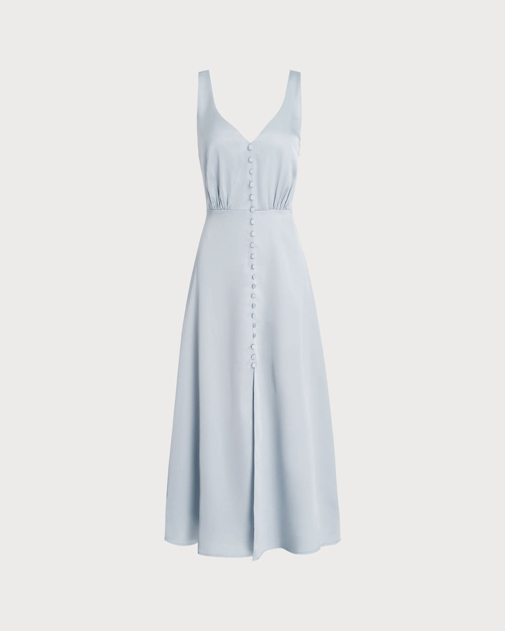 Grey A-Line Sleeveless Maxi Dress