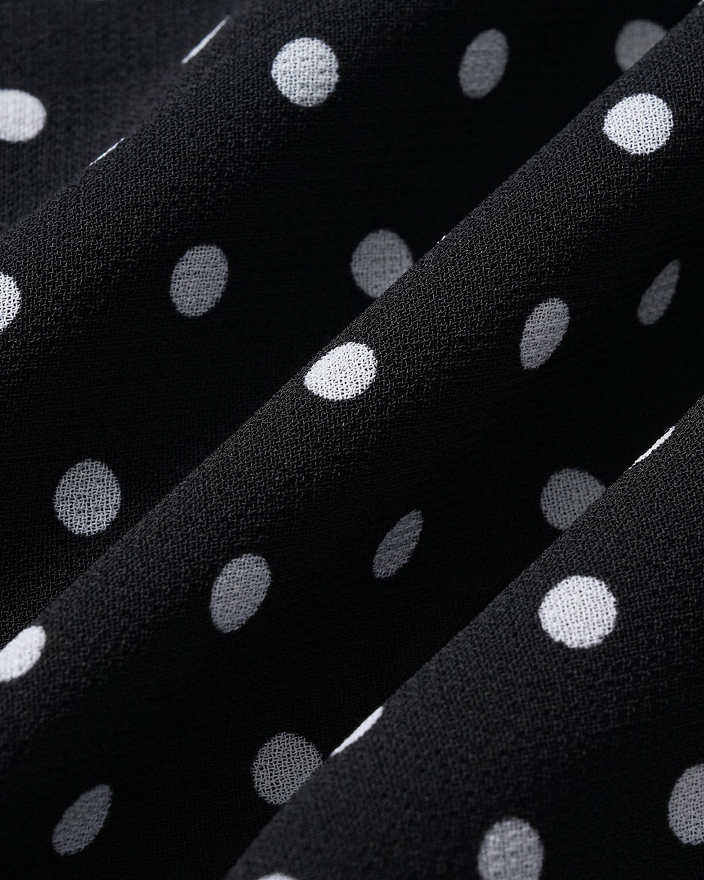 Black Polka Dot Halter Midi Dress